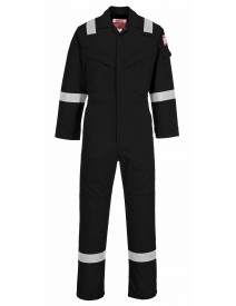 FR21 - Flame Resistant Super Light Weight Anti-Static Coverall - Black